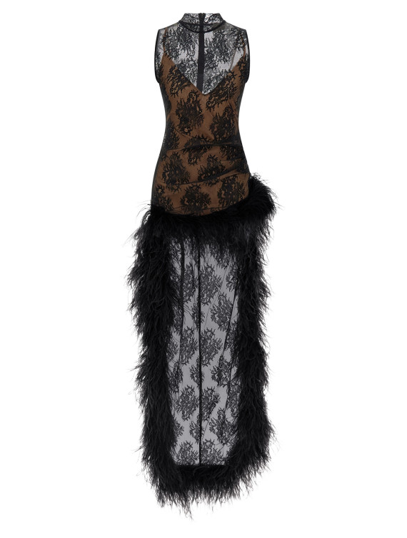 Мини-платье GIUSEPPE DI MORABITO Dress with train (07PFDR539X1670699) #1