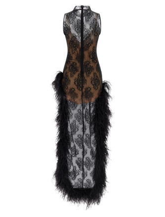 Мини-платье GIUSEPPE DI MORABITO Dress with train (07PFDR539X1670699) #