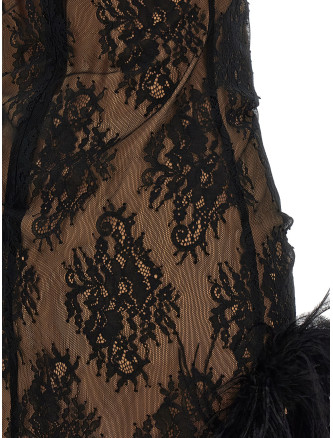 Мини-платье GIUSEPPE DI MORABITO Dress with train (07PFDR539X1670699) #