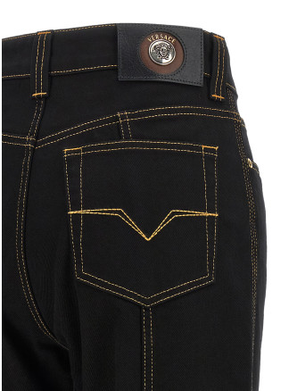 Джинсы VERSACE High waist jeans (10267501A187781D040) #