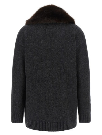 Кардиган LAUREN RALPH LAUREN Fur insert cardigan (200B33691002) #
