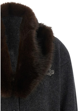 Кардиган LAUREN RALPH LAUREN Fur insert cardigan (200B33691002) #