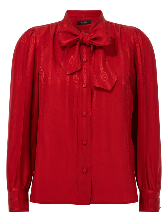 Рубашка GUCCI 'Incrocio GG' (865102ZAM486199) #1