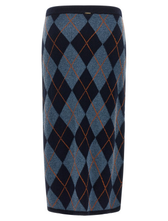 Юбка миди TWIN SET Diamond skirt (262TT327114173) #