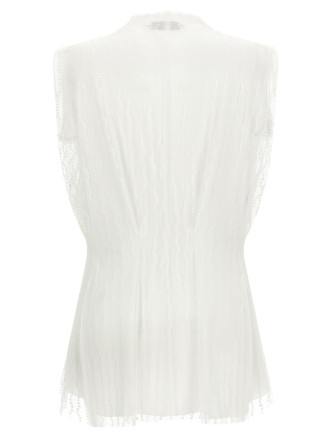 Повседневный топ ALBERTA FERRETTI Asymmetrical tulle top (A080551200002) #