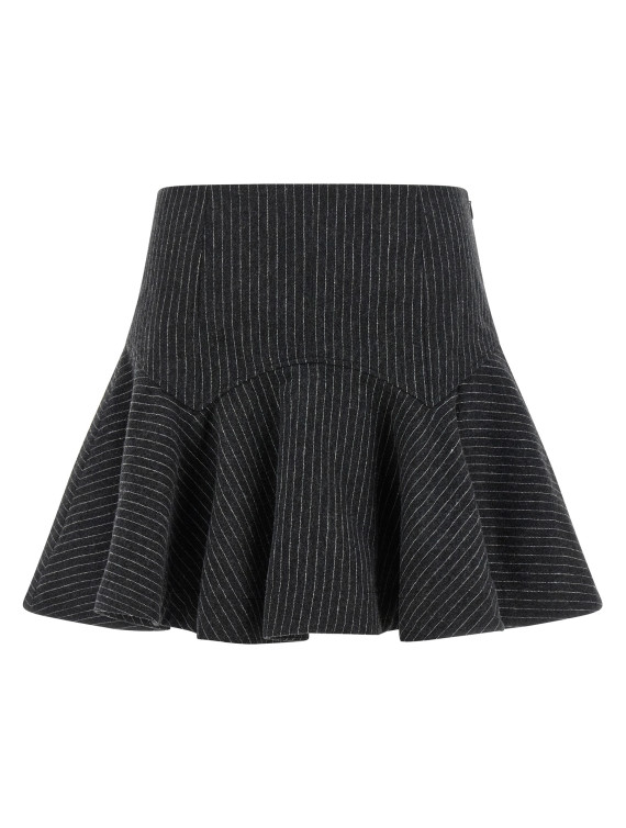 Мини-юбка GANNI Pinstriped flannel skirt (A1090355252) #1