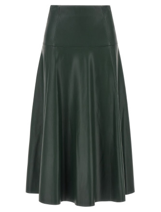 Юбка миди NUDE Eco-leather skirt