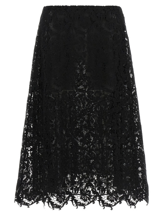 Юбка миди FENDI Macramé lace skirt (FQ7756B1U2F0QA1) #1