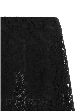 Юбка миди FENDI Macramé lace skirt (FQ7756B1U2F0QA1) #