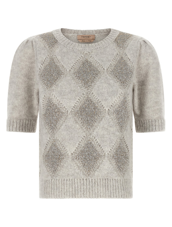 Свитер TWIN SET Sequin diamond sweater (262TT317112837) #1