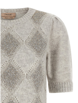 Свитер TWIN SET Sequin diamond sweater (262TT317112837) #