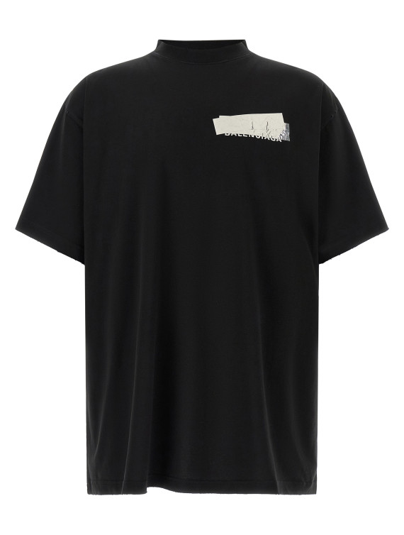 Футболка BALENCIAGA 'Silver Tape' (850345TVVE21000) #1