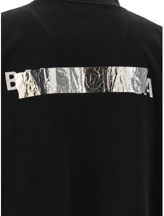 Футболка BALENCIAGA 'Silver Tape' (850345TVVE21000) #