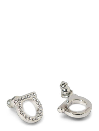 Серьги FERRAGAMO 'Gancini Crystals' (696574CRYSTALPLDLUC) #