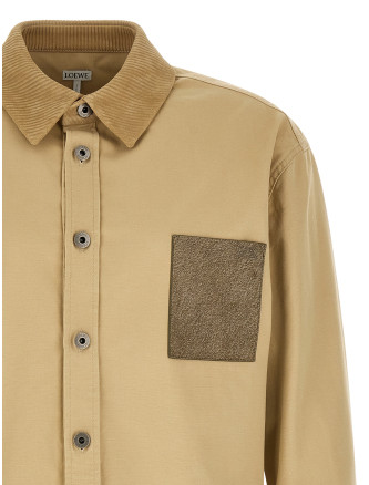 Куртка LOEWE Cotton overshirt with tschino (H526Y05WHC2140) #