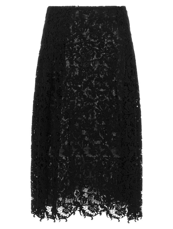 Юбка миди FENDI Macramé lace skirt (FQ7762B1U2F0QA1) #1