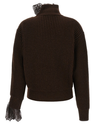 Свитер GIUSEPPE DI MORABITO Ribbed Lace Sweater (07PFKNT4131675930) #