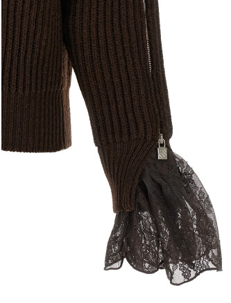 Свитер GIUSEPPE DI MORABITO Ribbed Lace Sweater (07PFKNT4131675930) #