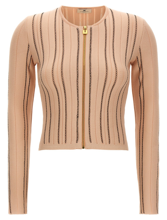 Кардиган ELISABETTA FRANCHI Cropped knit cardigan (MK38Q67E2EM3) #1