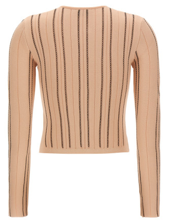 Кардиган ELISABETTA FRANCHI Cropped knit cardigan (MK38Q67E2EM3) #