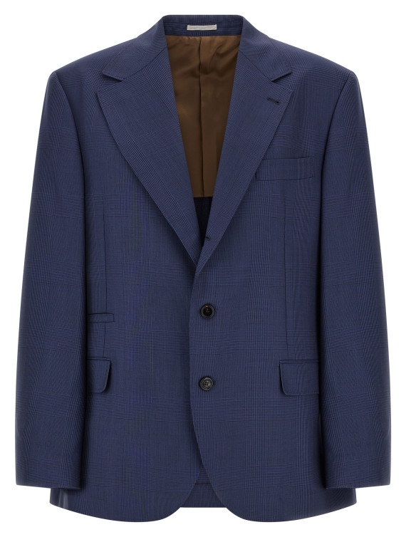 Пиджак BRUNELLO CUCINELLI Prince of Wales blazer (MN4767BTCC004) #1