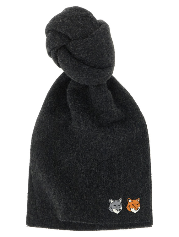 Шарф MAISON KITSUNE 'Double Fox Head' (MRUAT04WB0060P190) #1