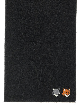 Шарф MAISON KITSUNE 'Double Fox Head' (MRUAT04WB0060P190) #