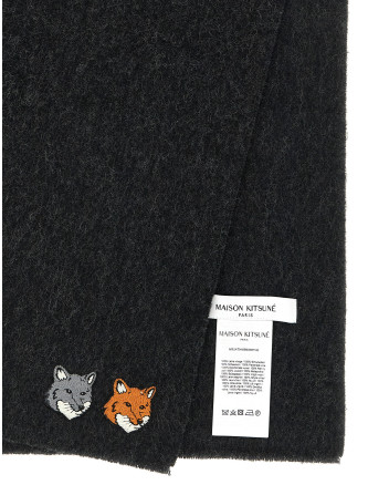 Шарф MAISON KITSUNE 'Double Fox Head' (MRUAT04WB0060P190) #