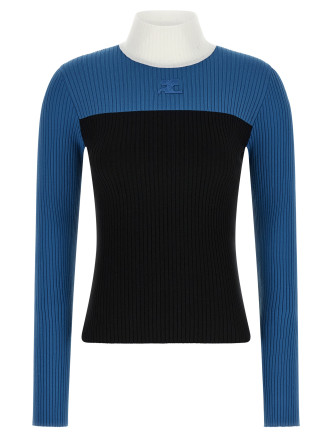 Свитер COURREGES Tricolor jersey
