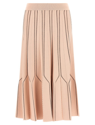 Юбка миди ELISABETTA FRANCHI Origami knit skirt