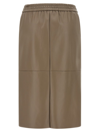 Юбка миди NUDE Eco-leather panel skirt (1103W2620250) #