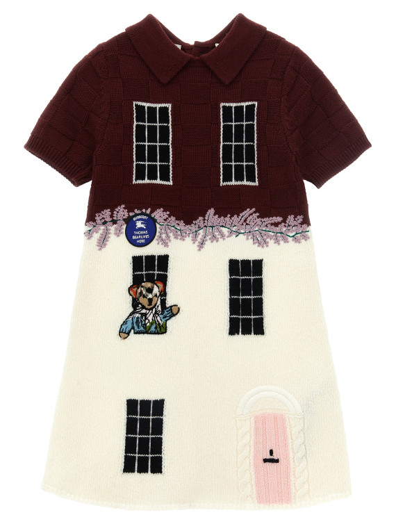 Платье BURBERRY 'Townhouse Bear' (8131193CLARETRED) #1