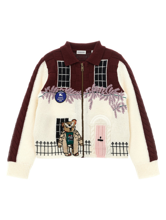 Кардиган BURBERRY 'Townhouse Bear' (8131194CLARETRED) #1