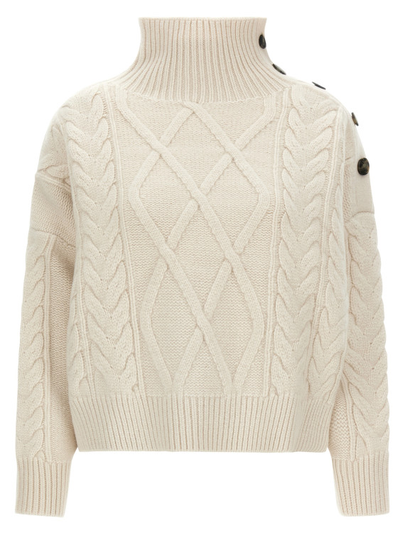 Свитер YVES SALOMON Braided sweater (27W27WKH50558MALCA1069) #1