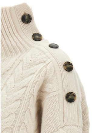 Свитер YVES SALOMON Braided sweater (27W27WKH50558MALCA1069) #