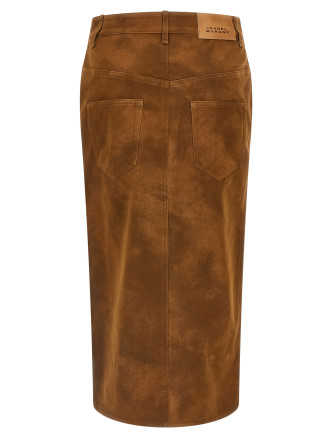 Юбка миди MARANT ETOILE 'Bisane' (JU0524FAD3B01E50BW) #