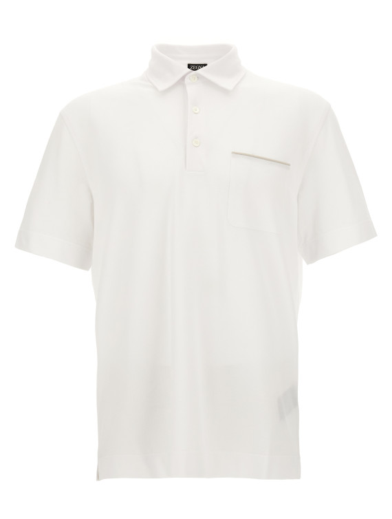 Поло ZEGNA Piqué cotton polo shirt (UI392A4I752N00) #1