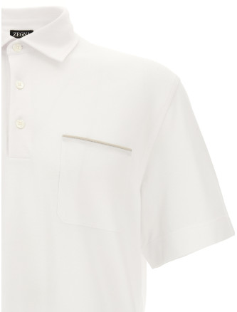 Поло ZEGNA Piqué cotton polo shirt (UI392A4I752N00) #