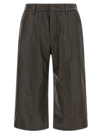 Шорты LEMAIRE Leather bermuda shorts