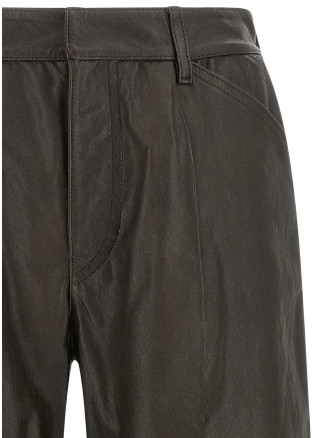 Шорты LEMAIRE Leather bermuda shorts (PA1322LL0225BR479) #