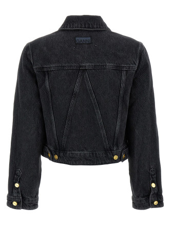 Верхняя одежда GANNI Cropped denim jacket (J1408006) #