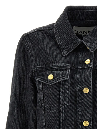 Верхняя одежда GANNI Cropped denim jacket (J1408006) #