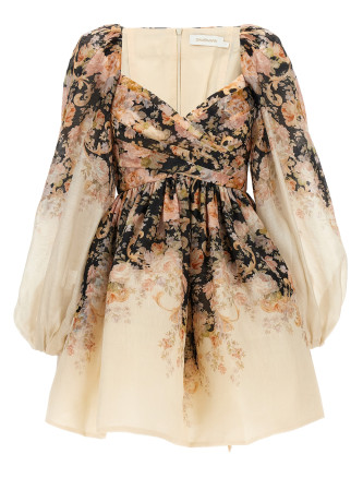 Мини-платье ZIMMERMANN 'Illustration Draped Mini'
