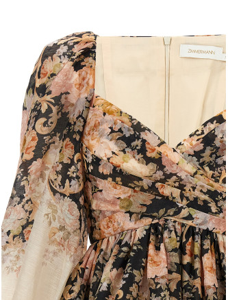 Мини-платье ZIMMERMANN 'Illustration Draped Mini' (0809DF241TEARCO) #
