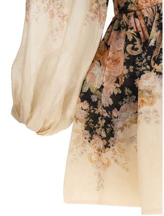Мини-платье ZIMMERMANN 'Illustration Draped Mini' (0809DF241TEARCO) #