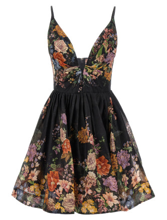 Мини-платье ZIMMERMANN 'Pavilion V Neck Mini'