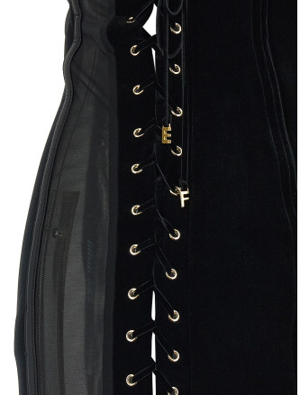 Мини-платье ELISABETTA FRANCHI Corset dress (AB02167E2110) #