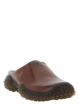 Сабо MIU Leather sabots (5R802EFA0455ODF0201) #