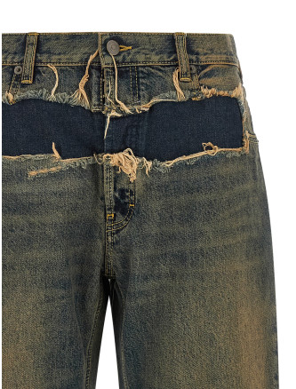 Джинсы MAISON MARGIELA Distressed jeans (S29LA0110M30066967) #