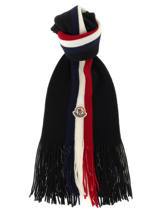 Шарф MONCLER Tricolor wool scarf